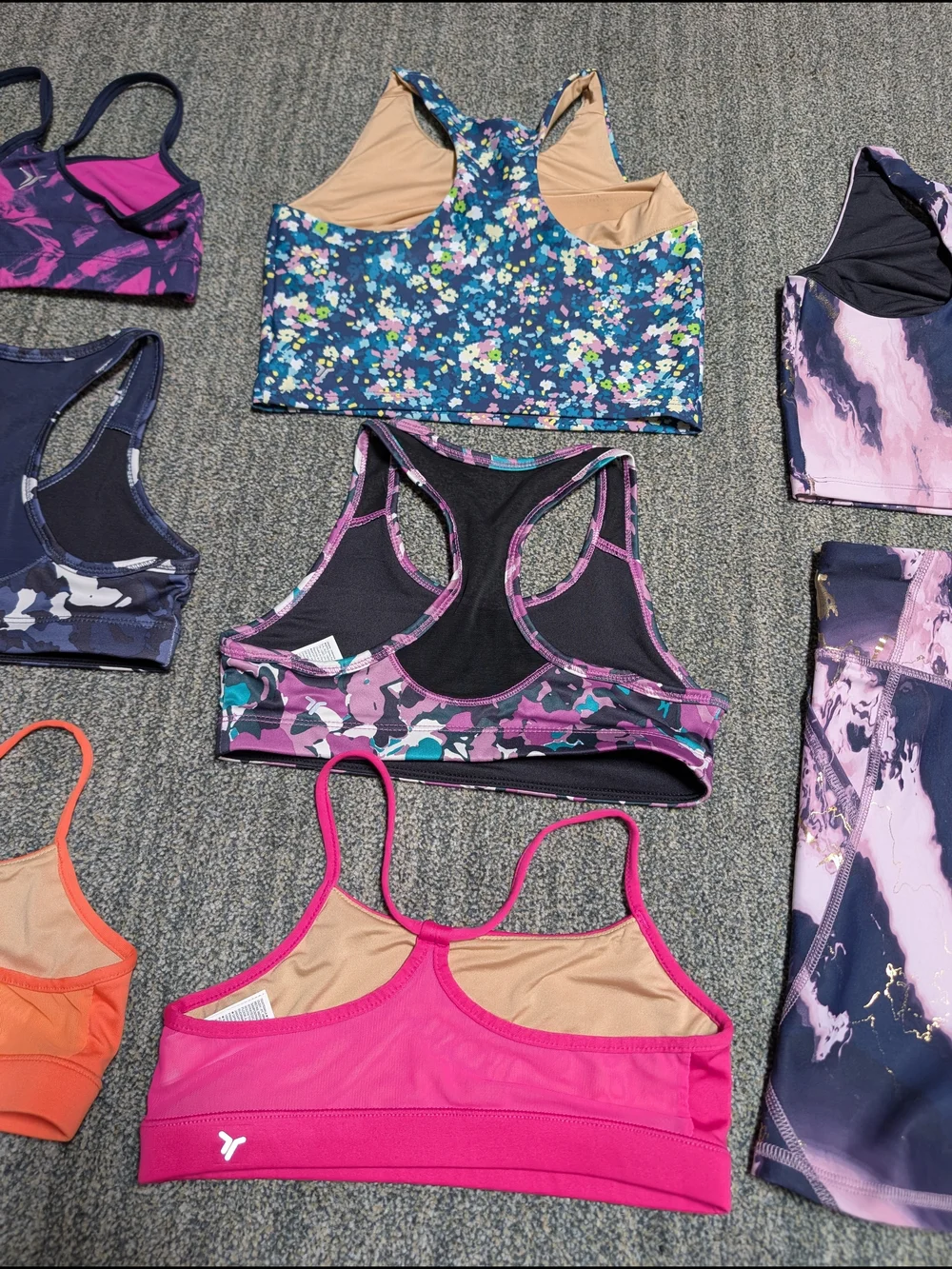 Old Navy Mixed Activewear Sports Bras & Shorts - Multi Color Sz Medium 8